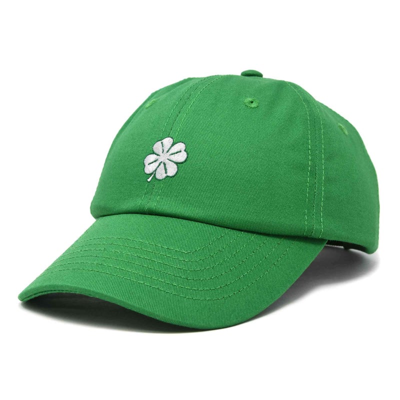 DALIX Four Leaf Clover Hat Baseball Cap St. Patrick's Day Cotton Caps Kelly Green - Image 4